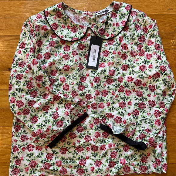 Batsheva Anise Blouse in Dotted Rose - Picture 1 of 4